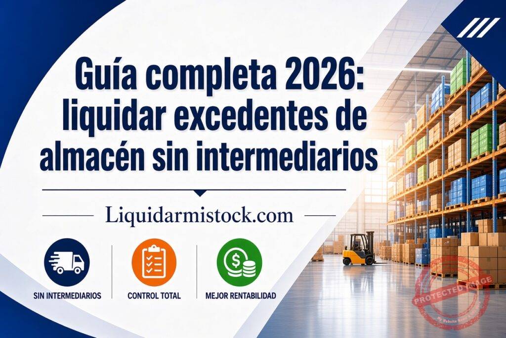 Guía completa 2026 liquidar excedentes de almacén sin intermediarios