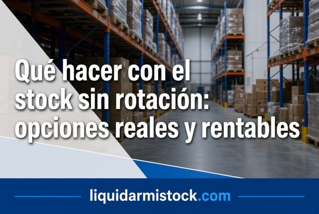 Que hacer con el stock sin rotación opciones reales y rentables